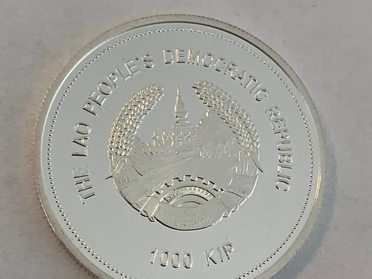 Billede 1 - 1000 Kip Olympics - Laos 2004 - .999 Silver