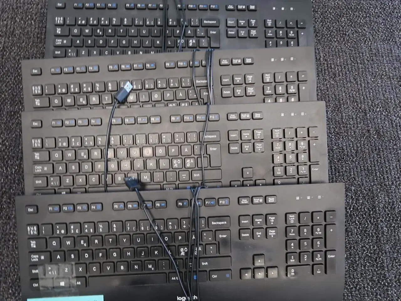 Billede 1 - 4 stk. Logitech keyboards