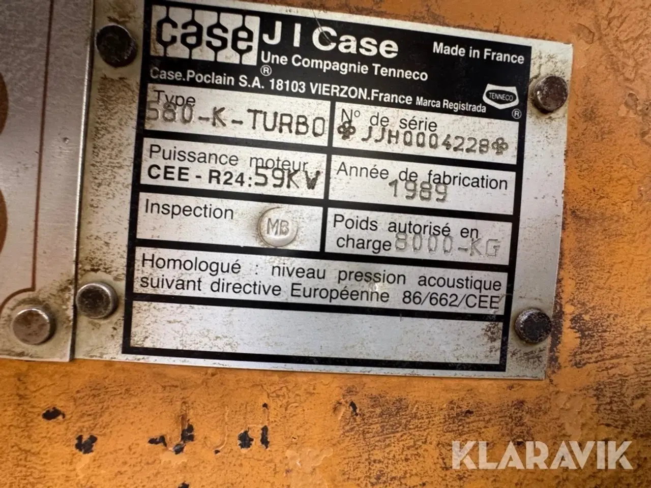 Billede 5 - Rendegraver Case 580K-4X4 Turbo