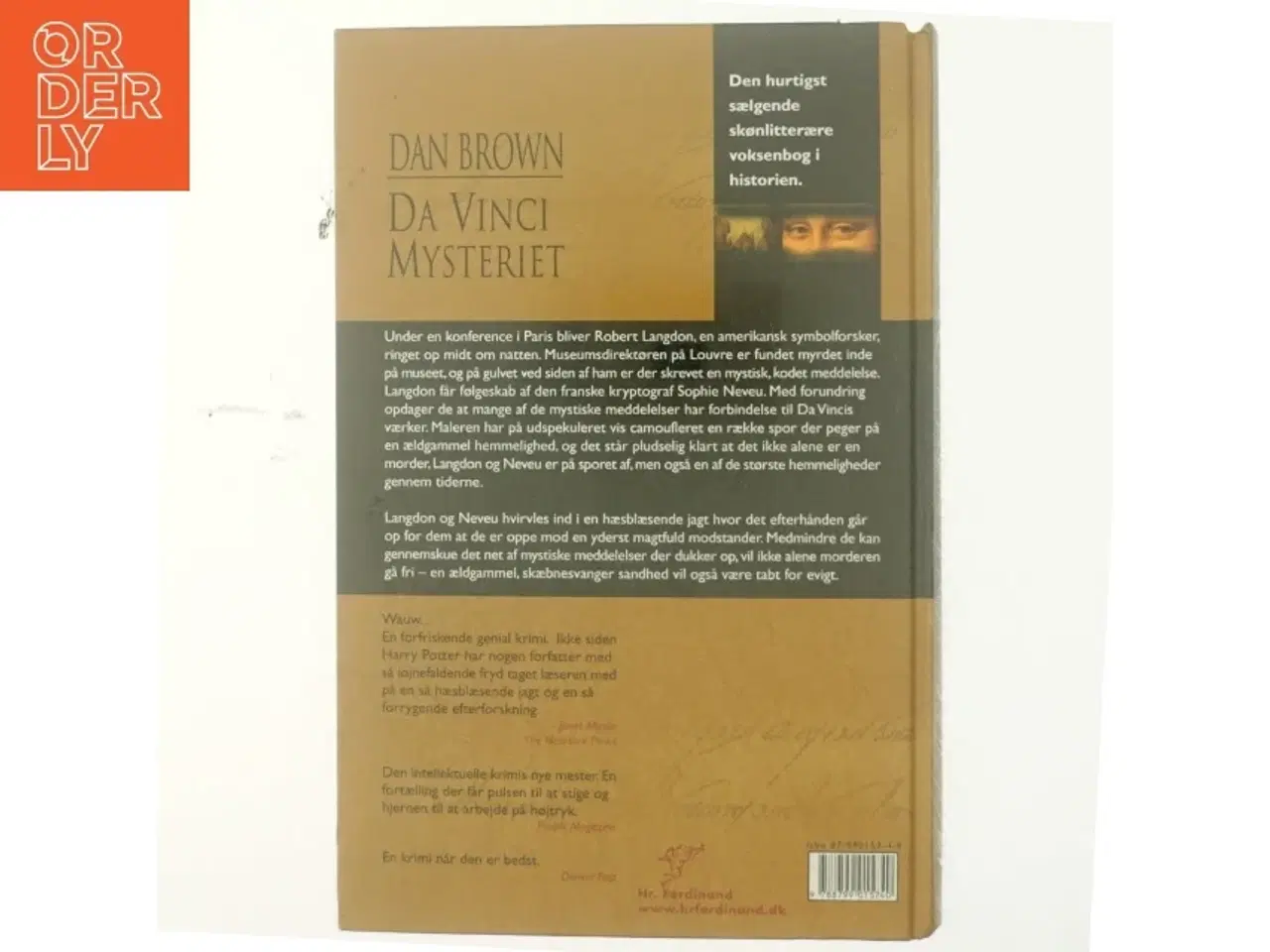 Billede 3 - Da Vinci Mysteriet af Dan Brown (Bog)