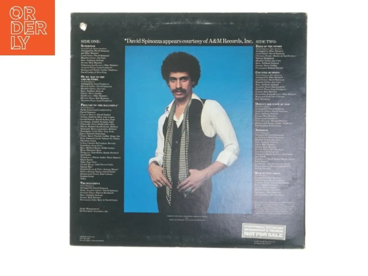 Billede 2 - Spinozza LP af David Spinozza fra A&M Records