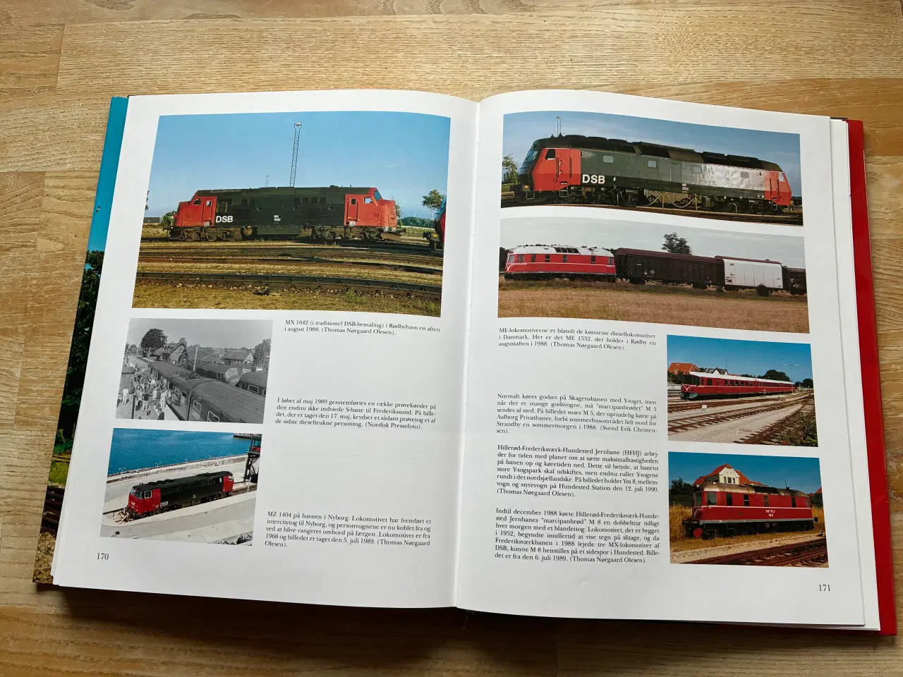 Billede 1 - Bog: Danske jernbaner gennem tiderne.