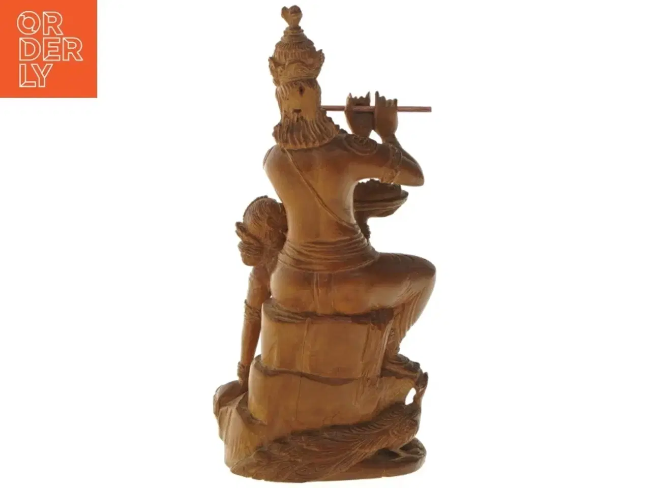 Billede 3 - Statue af Krishna & Radha (str. 24,5x10,5 cm)