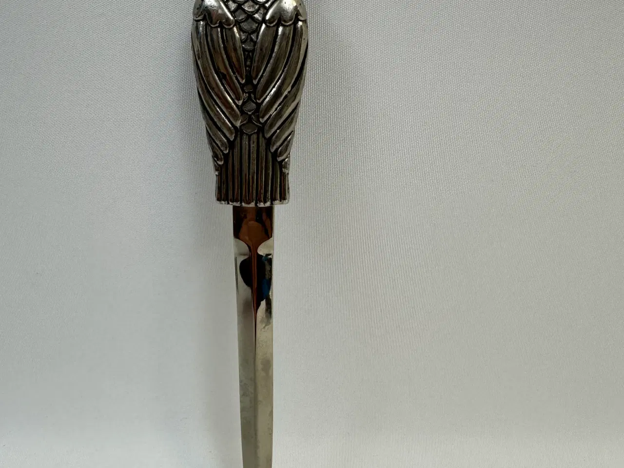 Billede 9 - Vintage brevåbner / brevkniv i stål m. ugle