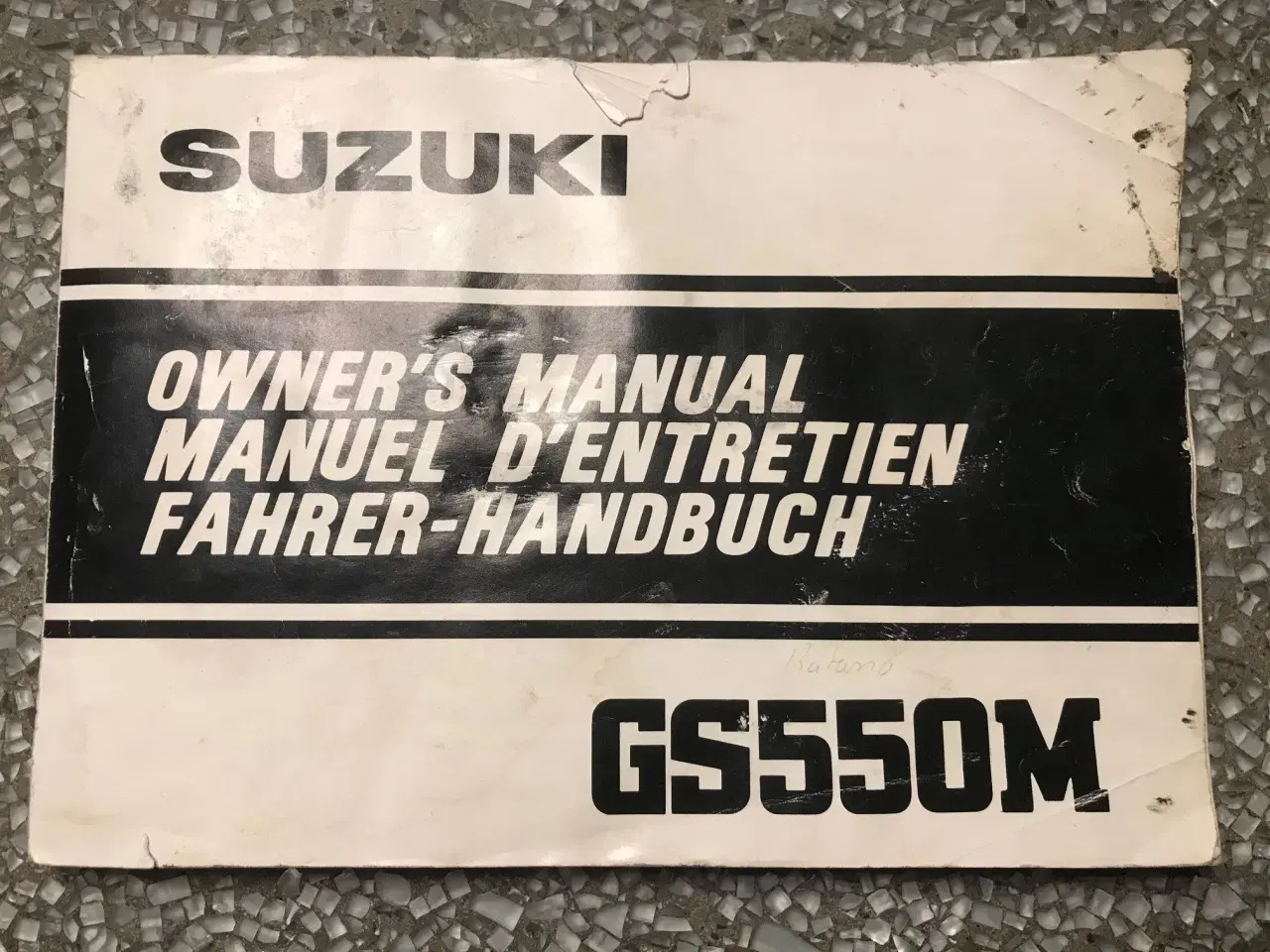 Billede 1 - Suzuki GS550 instruktionsbog