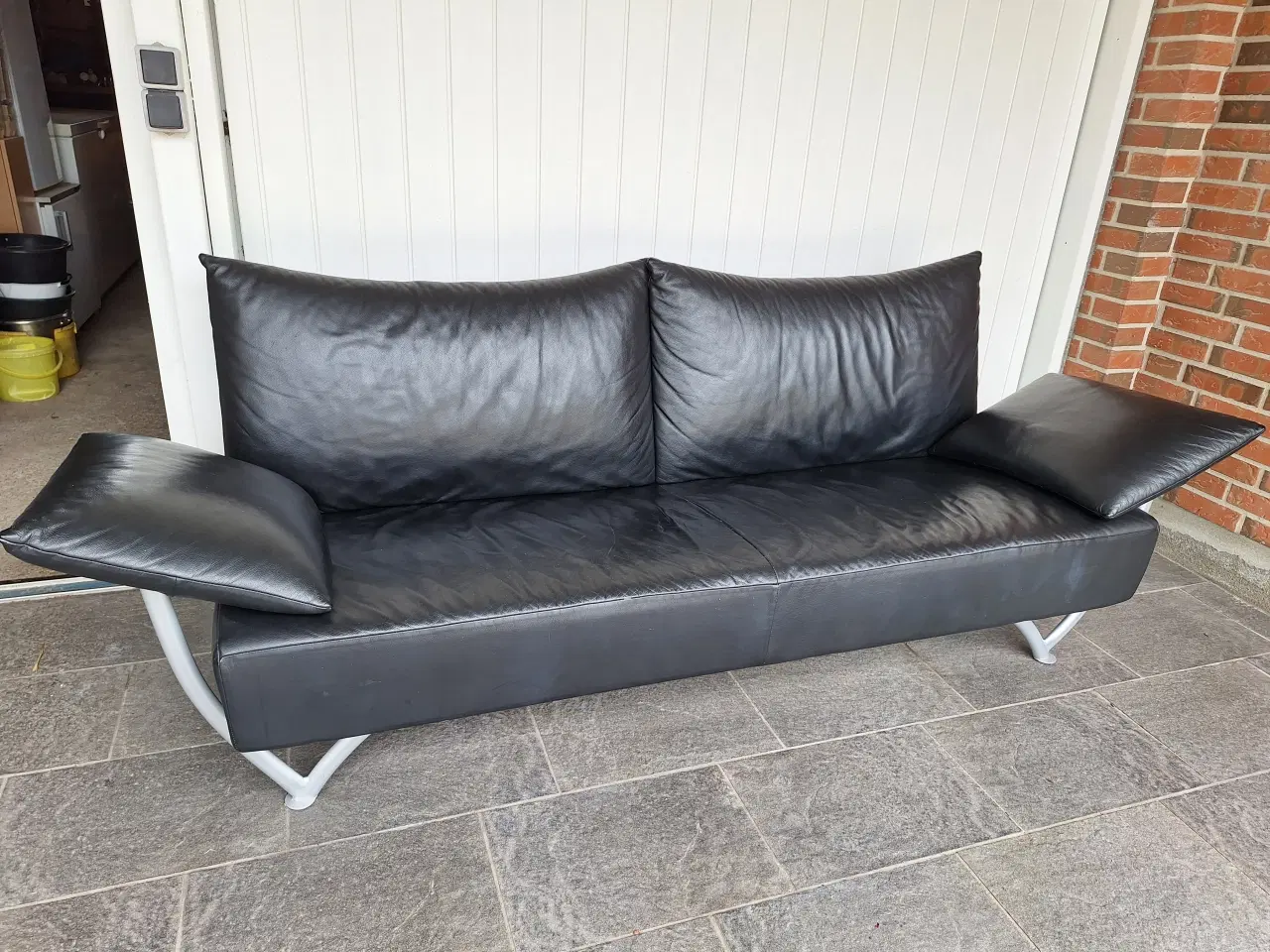 Billede 1 - 2,5 pers. lædersofa