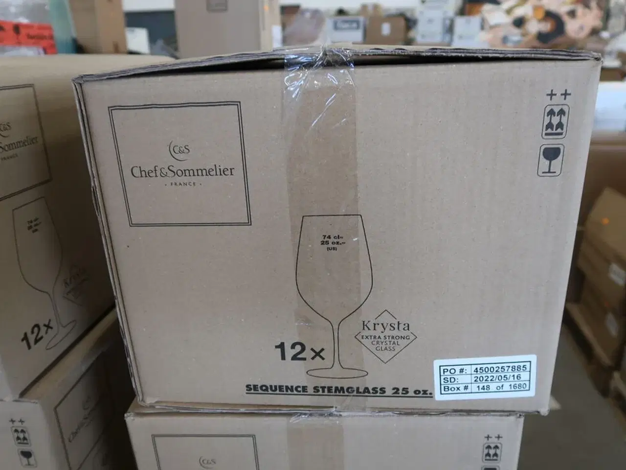 Billede 4 - 4 kasser (12 pr. stk.) vinglas CHEF & SOMMELIER Model: L 9951 12