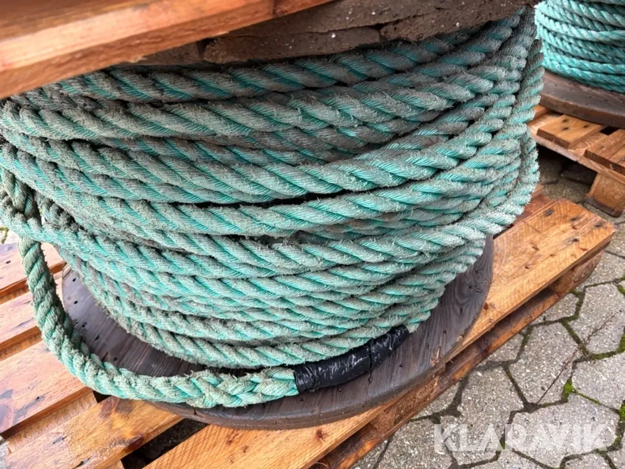 Billede 12 - Kabeltromle med reb 4 styk.