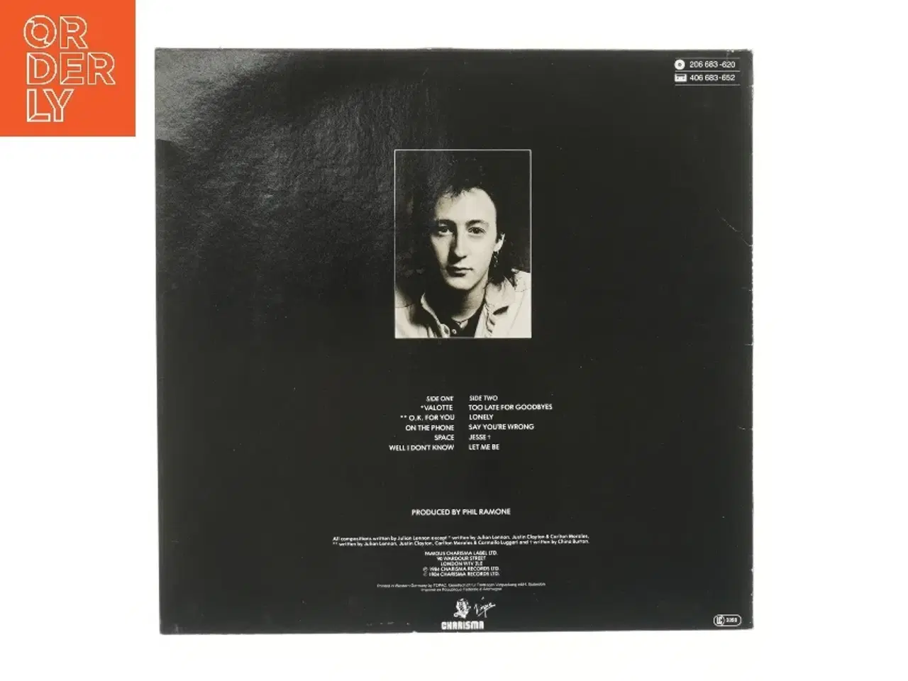 Billede 2 - Julian Lennon Valotte vinyl fra Charisma Records
