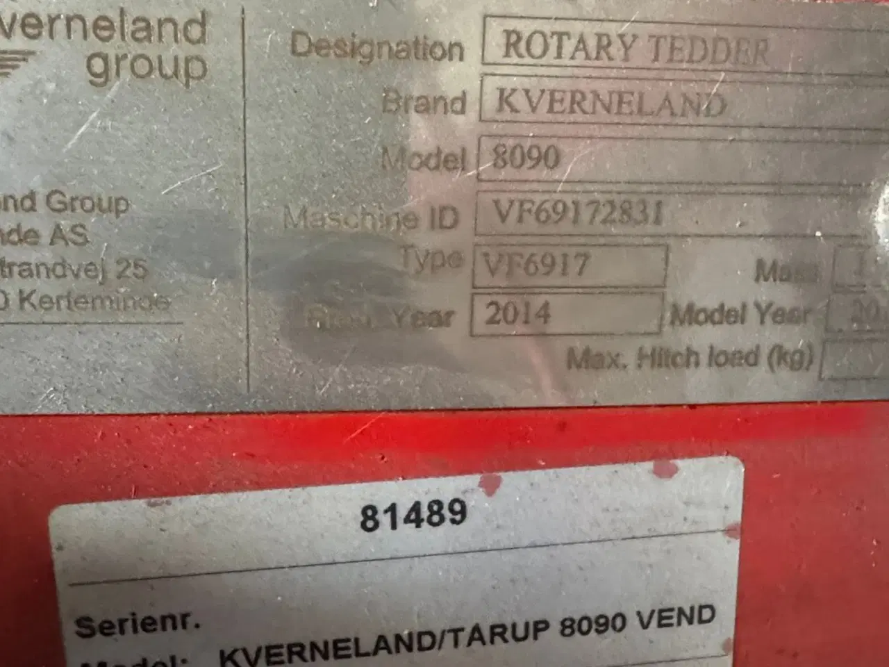 Billede 3 - Kverneland 8090 vender-splitter