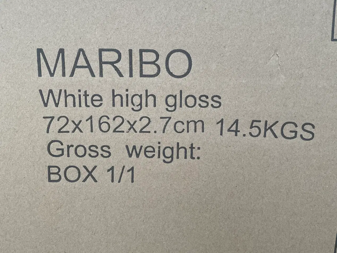 Billede 8 - Nyt flot Maribo figurspejl i hvid højglans.