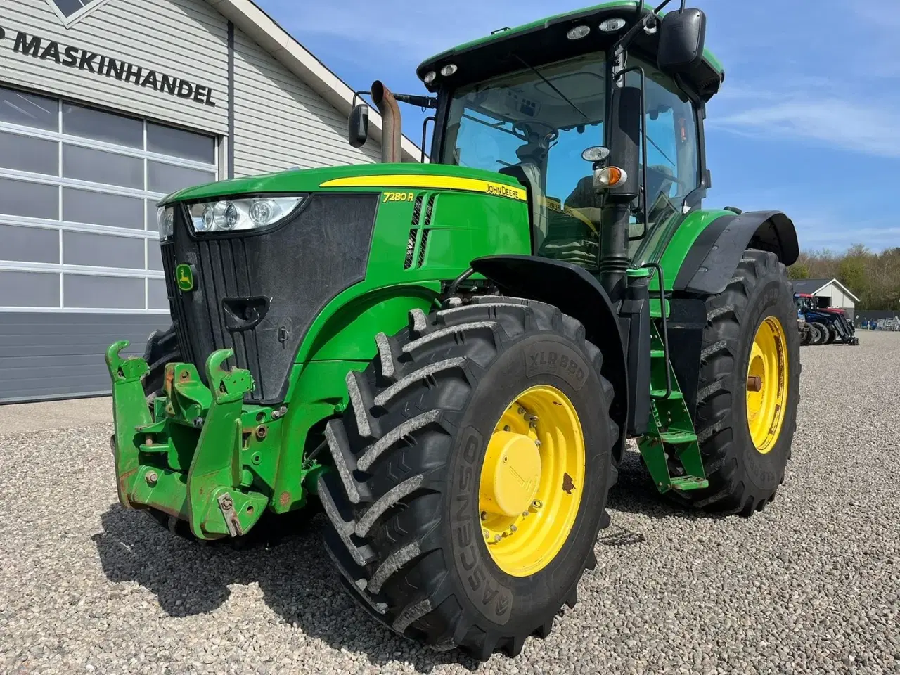Billede 9 - John Deere 7280R Med næsten nye dæk på og frontlift.