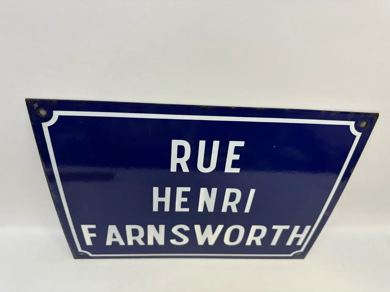 Billede 3 - Vintage emaljeskilt / vejskilt (fransk)