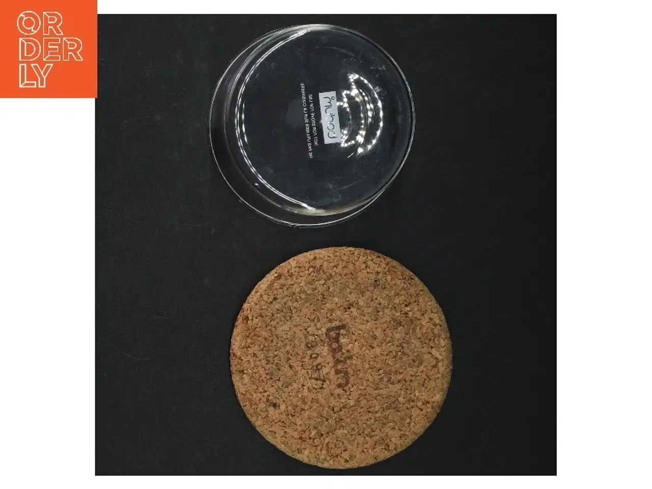 Billede 4 - Glasskål med korkbund fra Bodum (str. Ø. 10,5 cm. h 6 cm)