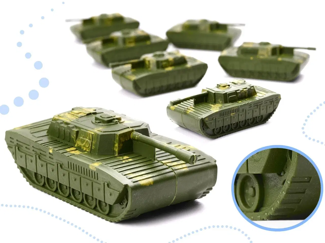 Billede 10 - Militærlegetøj – soldatsæt med base, 307 dele