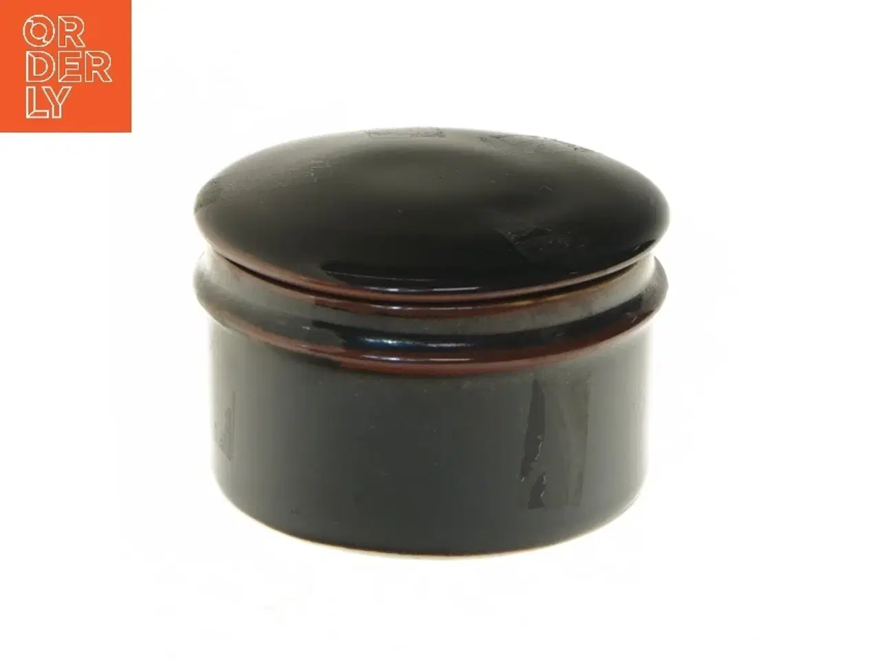 Billede 1 - Opbevaringskrukke med låg fra B&G (str. Ø 11x7 cm)