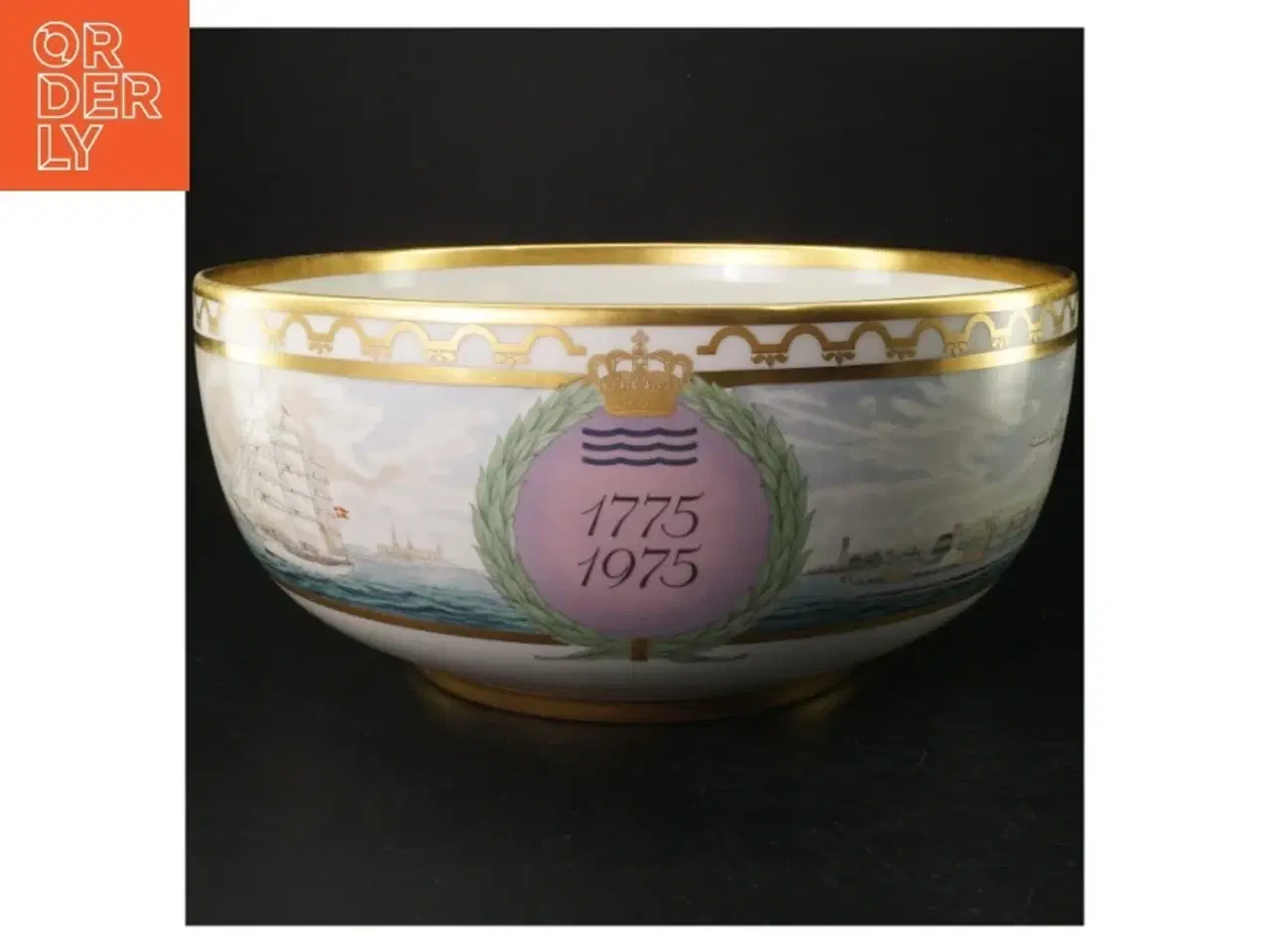Billede 1 - Royal Copenhagen jubilæumsskål fra Royal Copenhagen &#39;1775-1975&#39;.(str. Ø 33 cm) (str. Ø 33 cm)