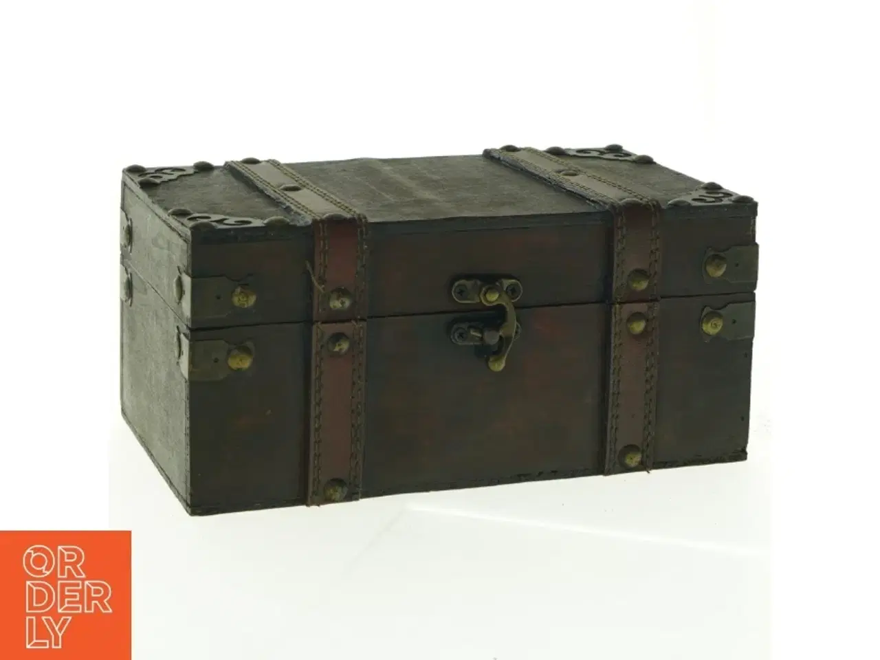 Billede 2 - Antik træskrin (str. 22 x, 12 x 10 cm)