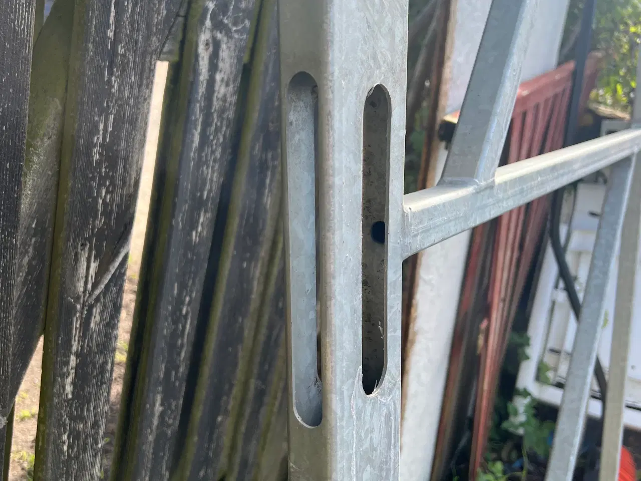 Billede 3 - Ny galvaniseret havelåge skelet mål 100X200