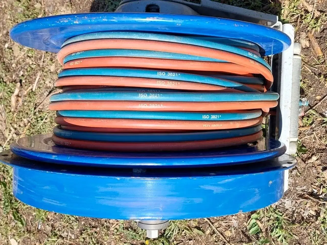 Billede 4 - Slangeopruller til ilt og gas med 30 m tvillingesl