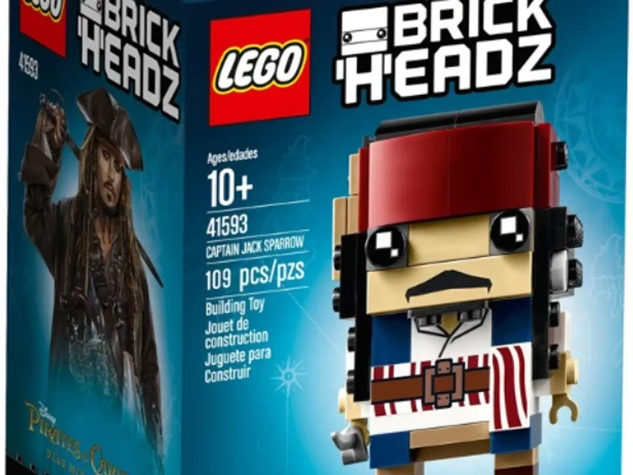 Billede 1 - Lego Brickheadz 41593 Captain Jack Sparrow