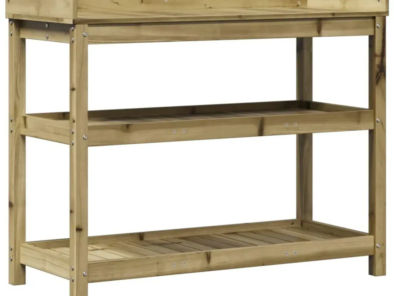 Billede 2 - Plantebord med hylder 108x45x86,5 cm imprægneret fyrretræ