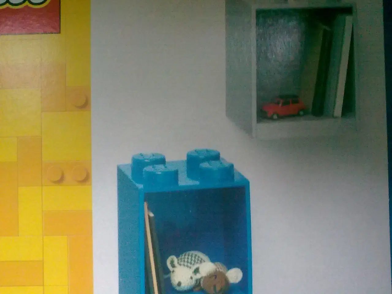 Billede 2 - LEGO hylde i org. emballage UBRUGT BLÅ el RØD