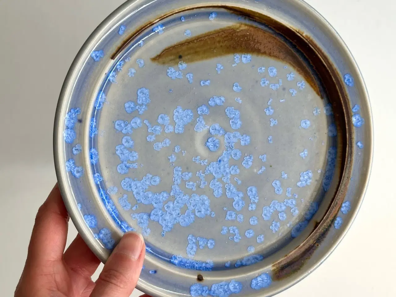 Billede 2 - Keramikfad m krystalglasur