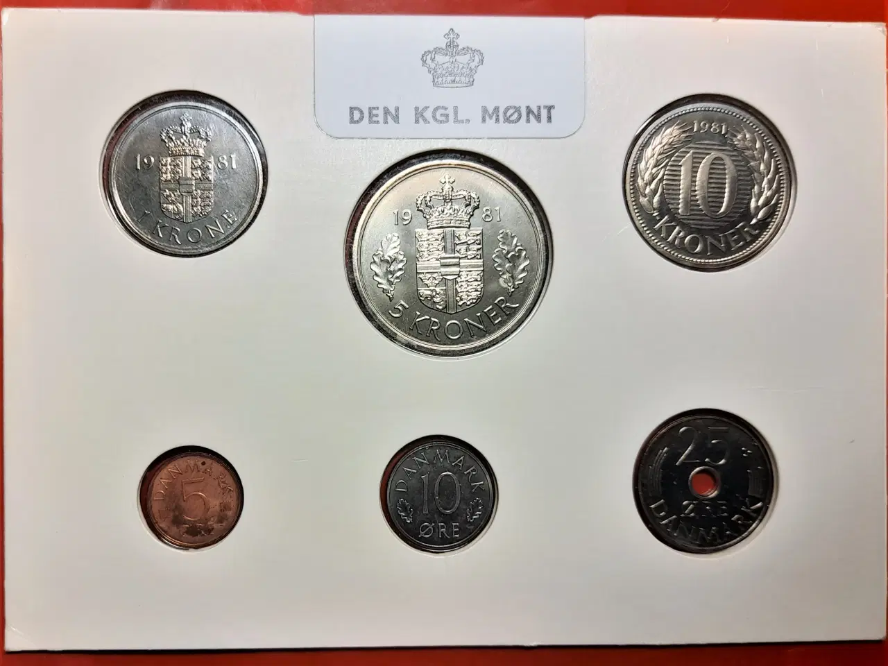 Billede 2 - DET KGL MØNTSÆT 1981 Margrethe II TOP Stand!