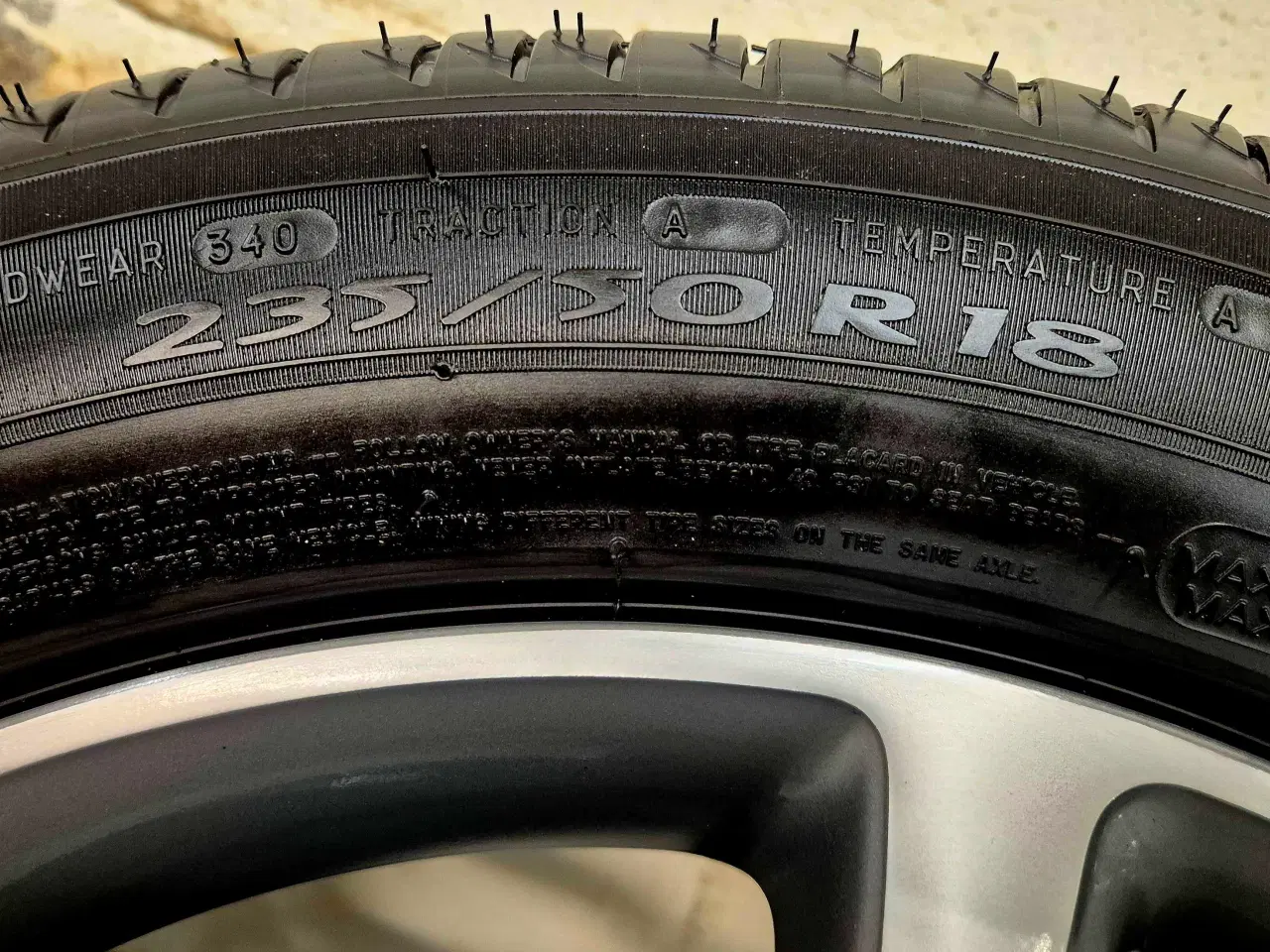 Billede 5 - 5x112 MG EHS ORIGINAL ALUFÆLGE MED NYE SOMMERDÆK