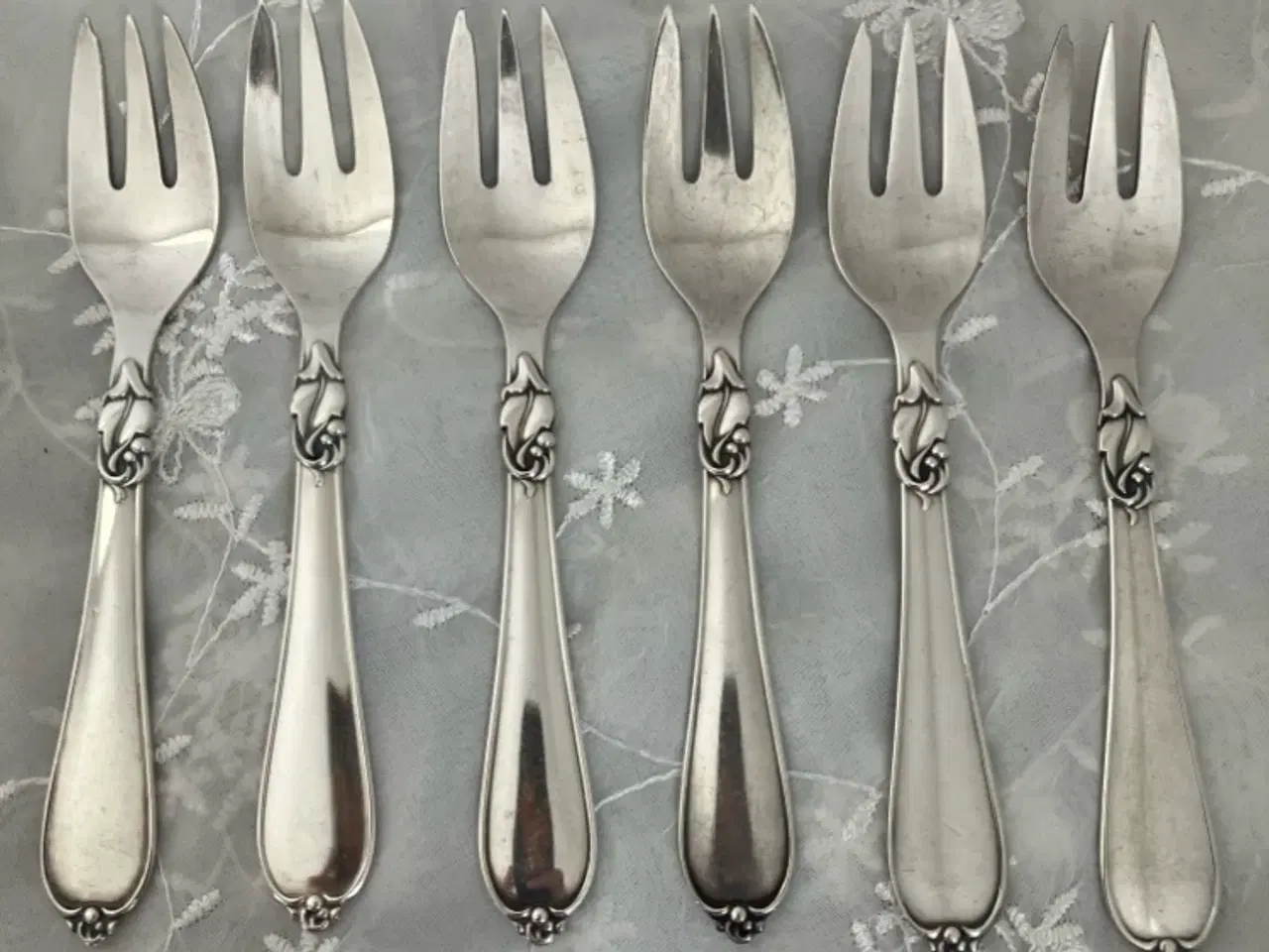 Billede 1 - 6 stk Hertha kagegafler 