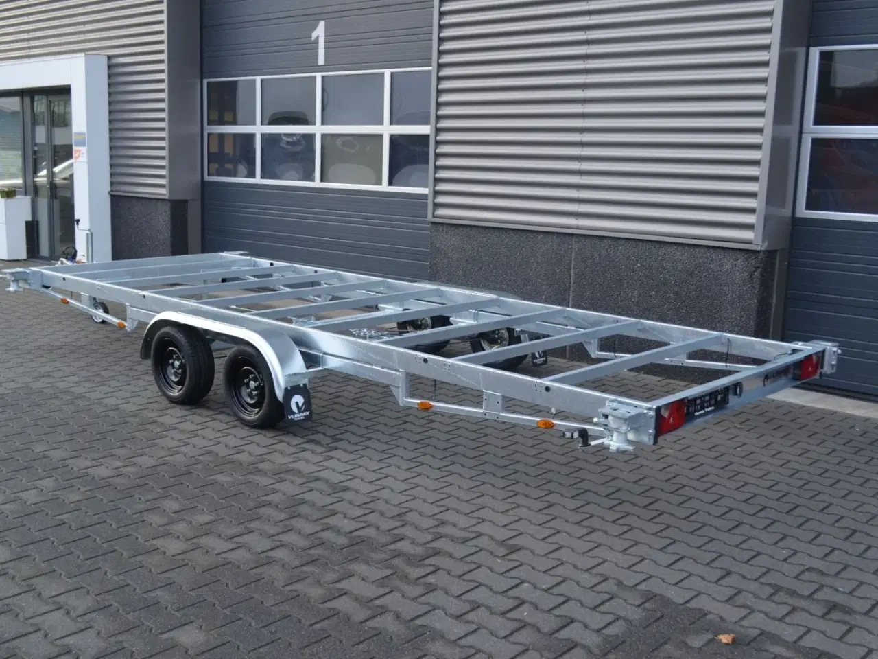 Billede 2 - Vlemmix containertrailer 10 fod - 2 X 1350 kg