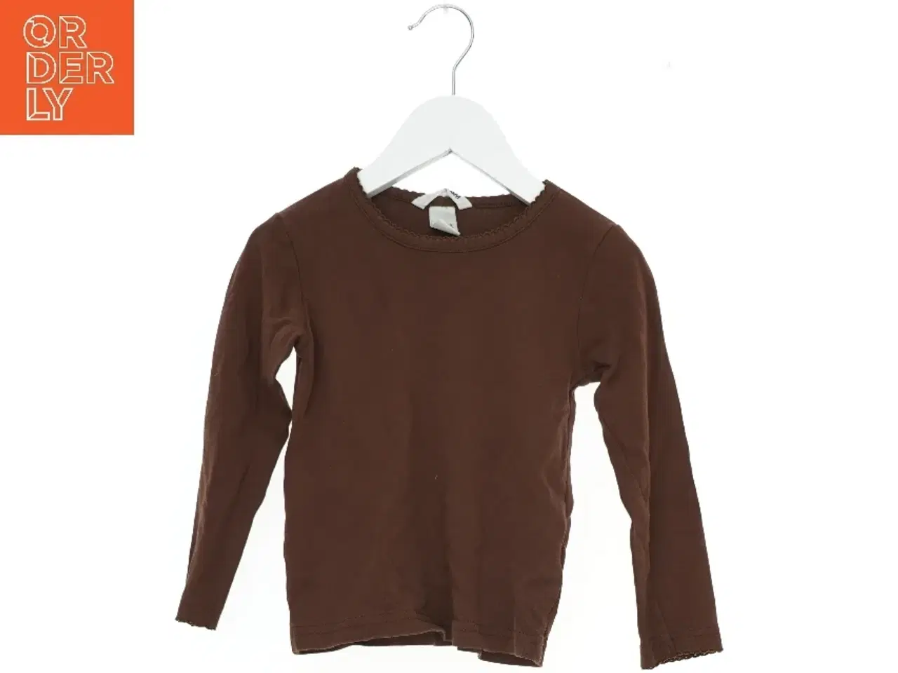 Billede 1 - Langærmet brun trøje fra H&M (str. 104)