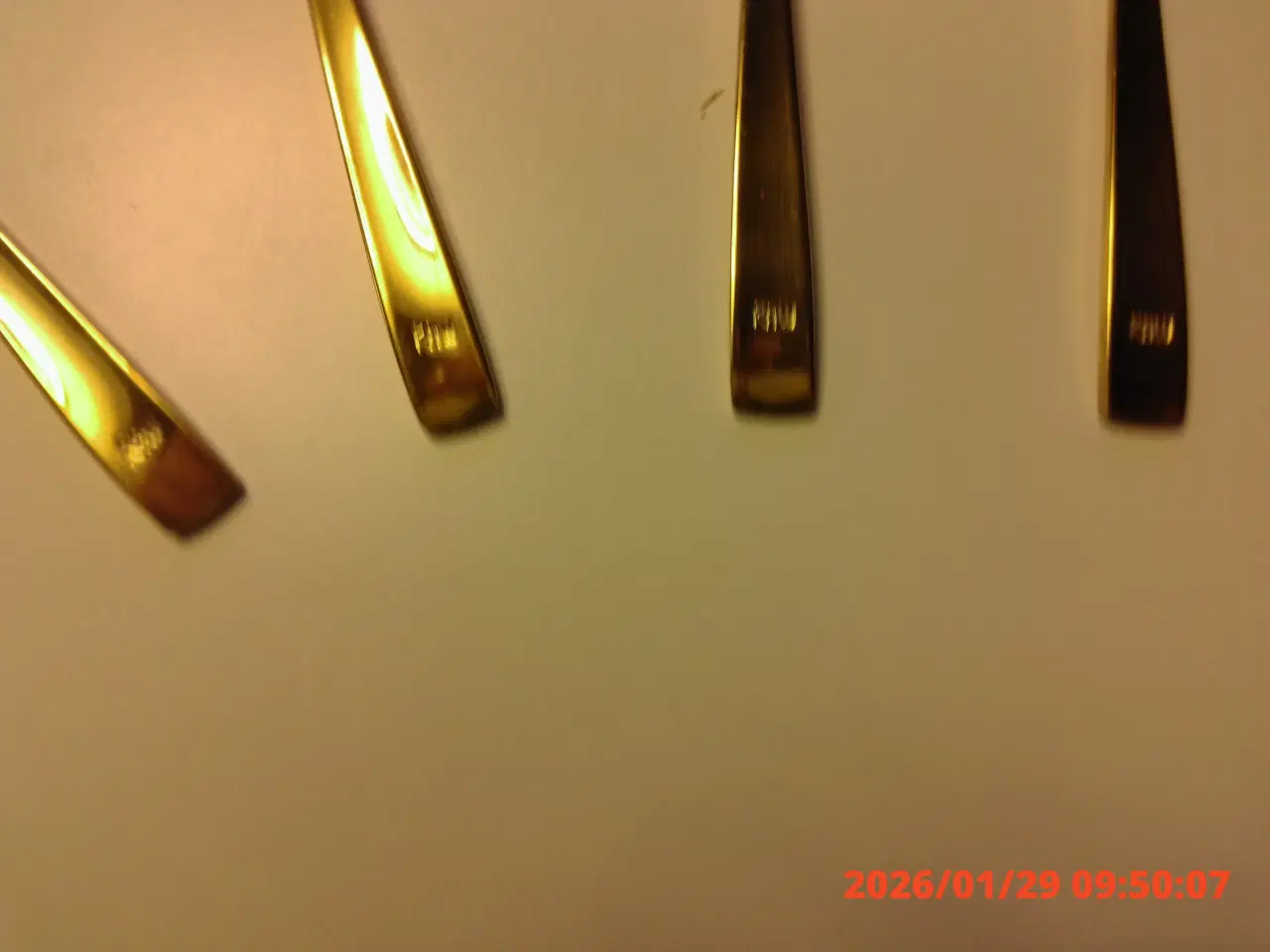 Billede 2 - 11 kaffeskeer i guld farve mærke Raw