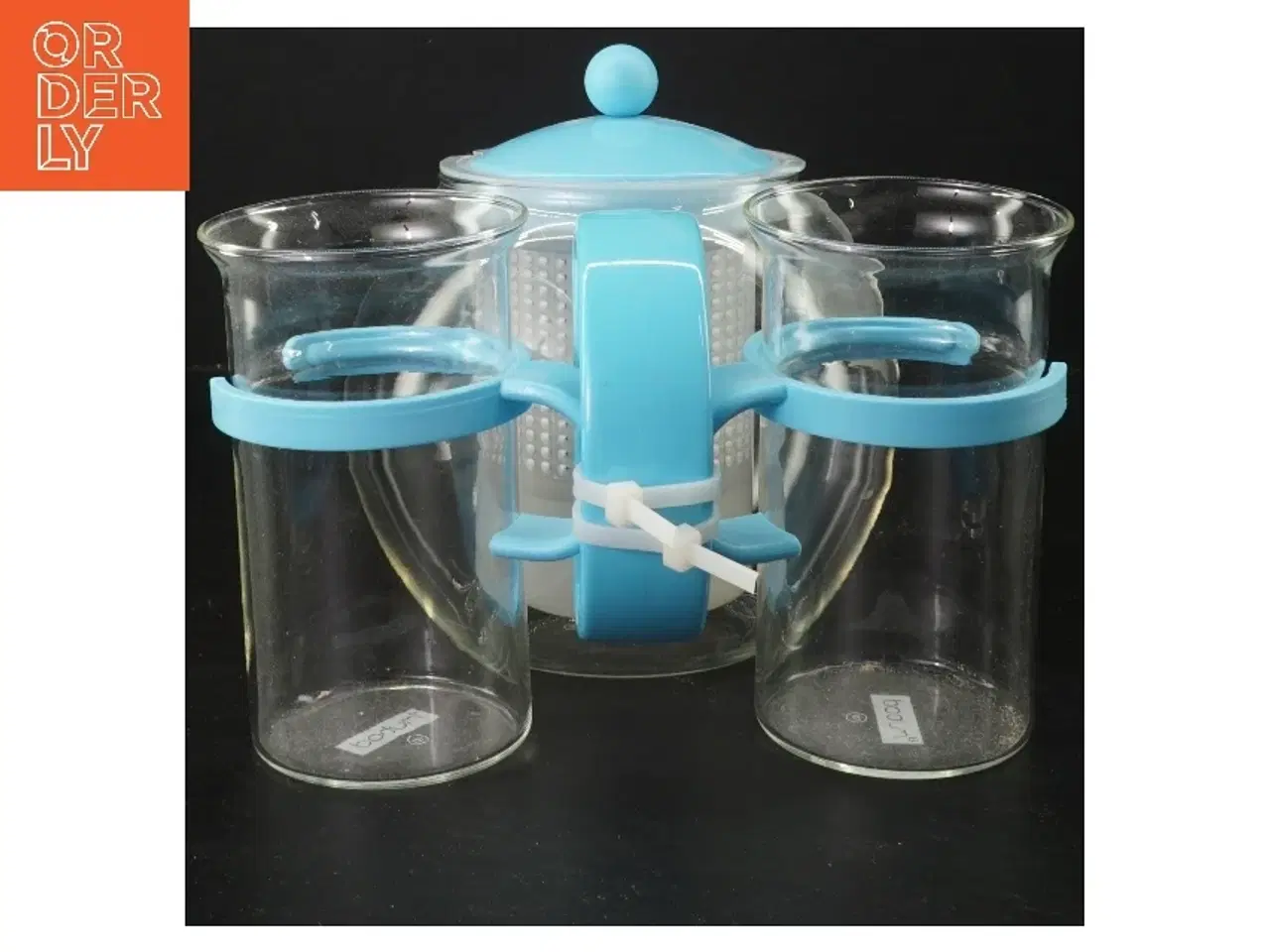 Billede 2 - Tekande med glasindlæg fra Bodum (str. Ø 13 cm)