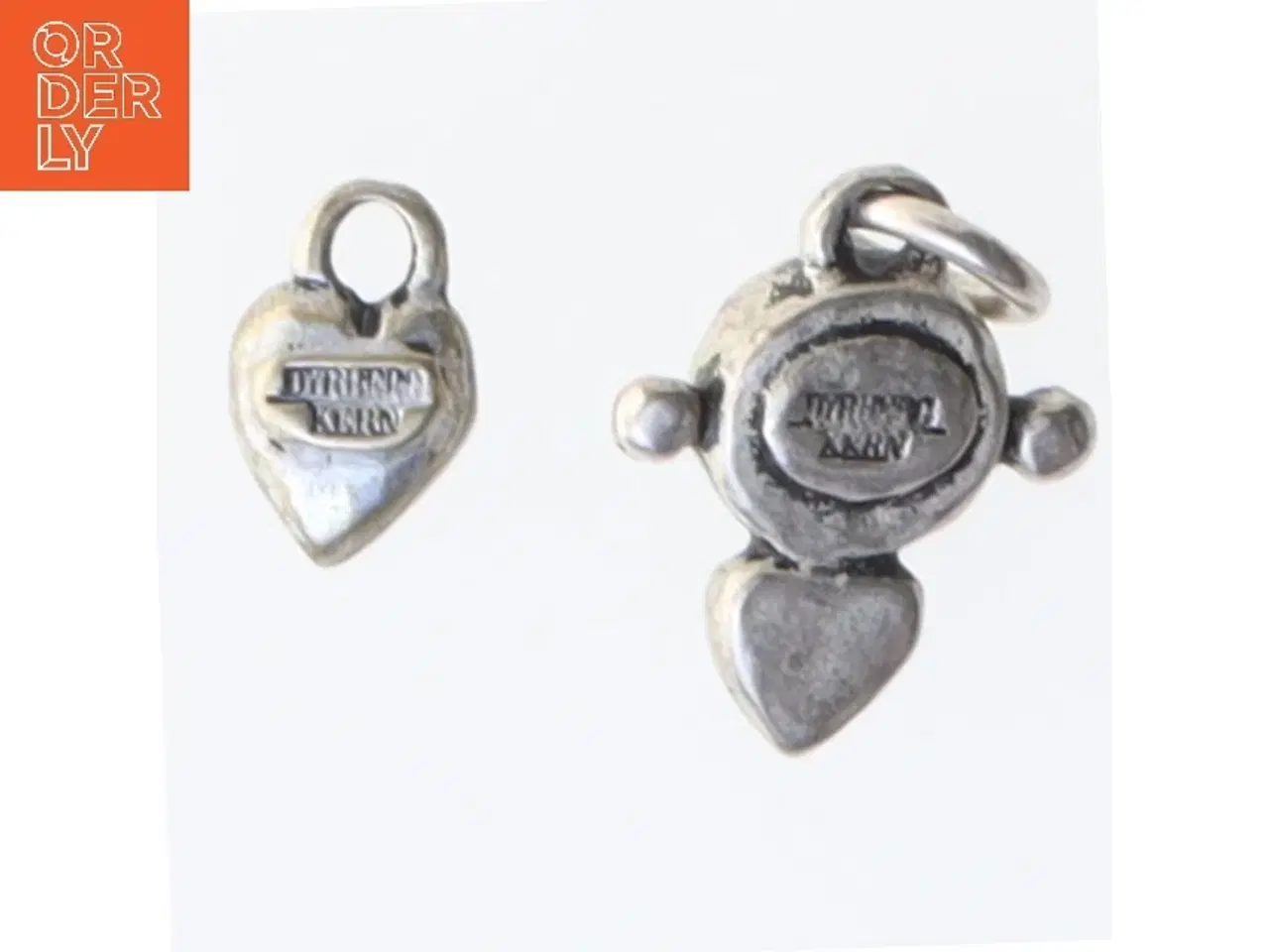 Billede 2 - Sølv vedhæng med krystaller (str. 20 mm)