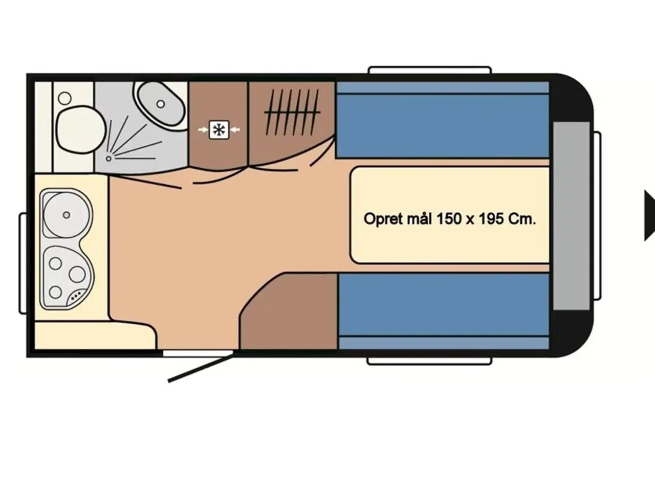Billede 8 - 2013 - Hobby De Luxe 380 TB   NEM LILLE REJSEVOGN SOM KAN TRÆKKES AF DE FLESTE BILER.