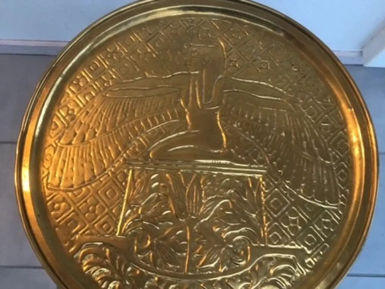 Billede 3 - Rygebord med messingplade