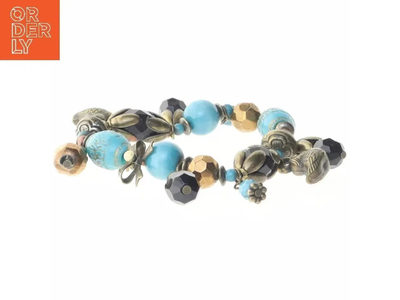 Billede 3 - Perlearmbånd med charms (str. Ø 6 cm)