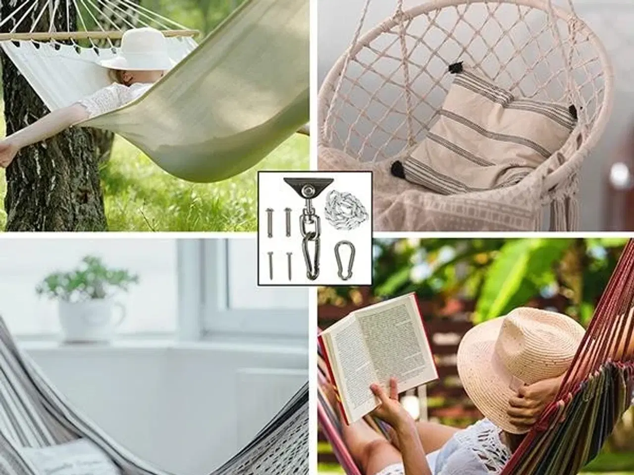 Billede 7 - Hængekøje loftbeslag med drejeled – sving- og stolophæng