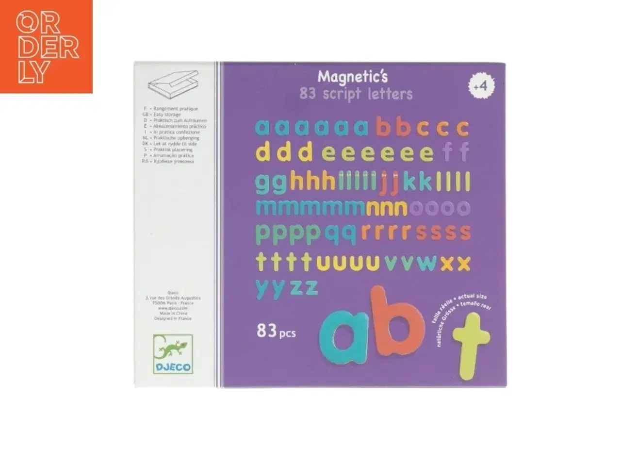 Billede 3 - Magnetiske bogstaver fra Djeco (str. 22 x 19 x 3 cm)