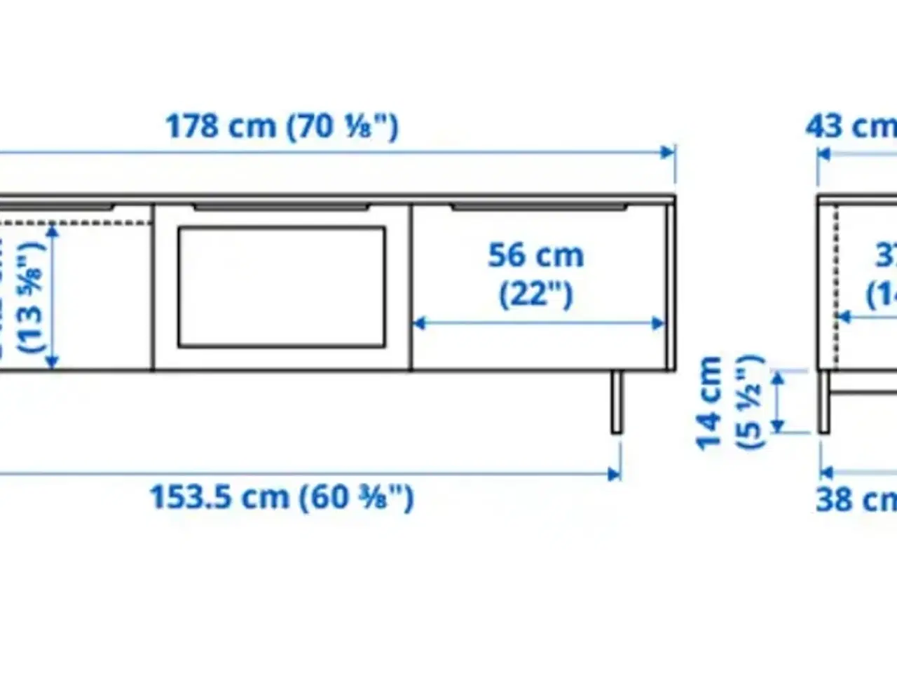 Billede 3 - Elegant sort tv-bord