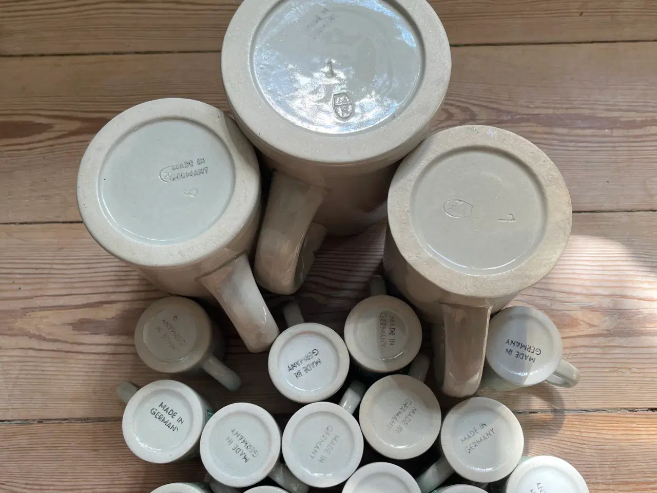 Billede 6 - DAB ølkrus og snapseglas porcelæn