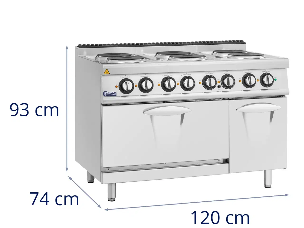 Billede 5 -  Elektrisk Komfur med 6 Kogeplader og El-ovn