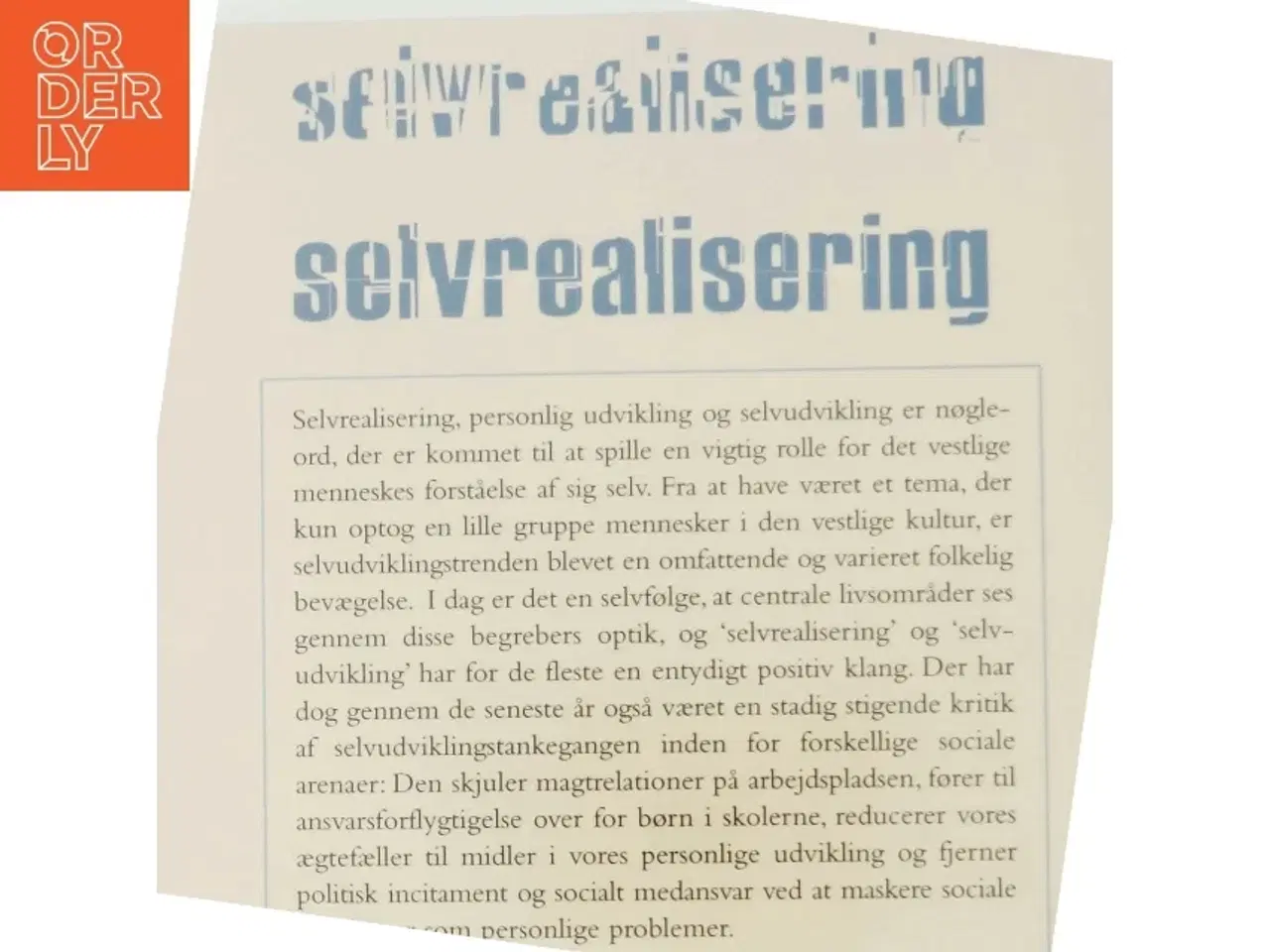 Billede 3 - Selvrealisering - Kritiske diskussioner af en grænseløs udviklingskultur fra Klim