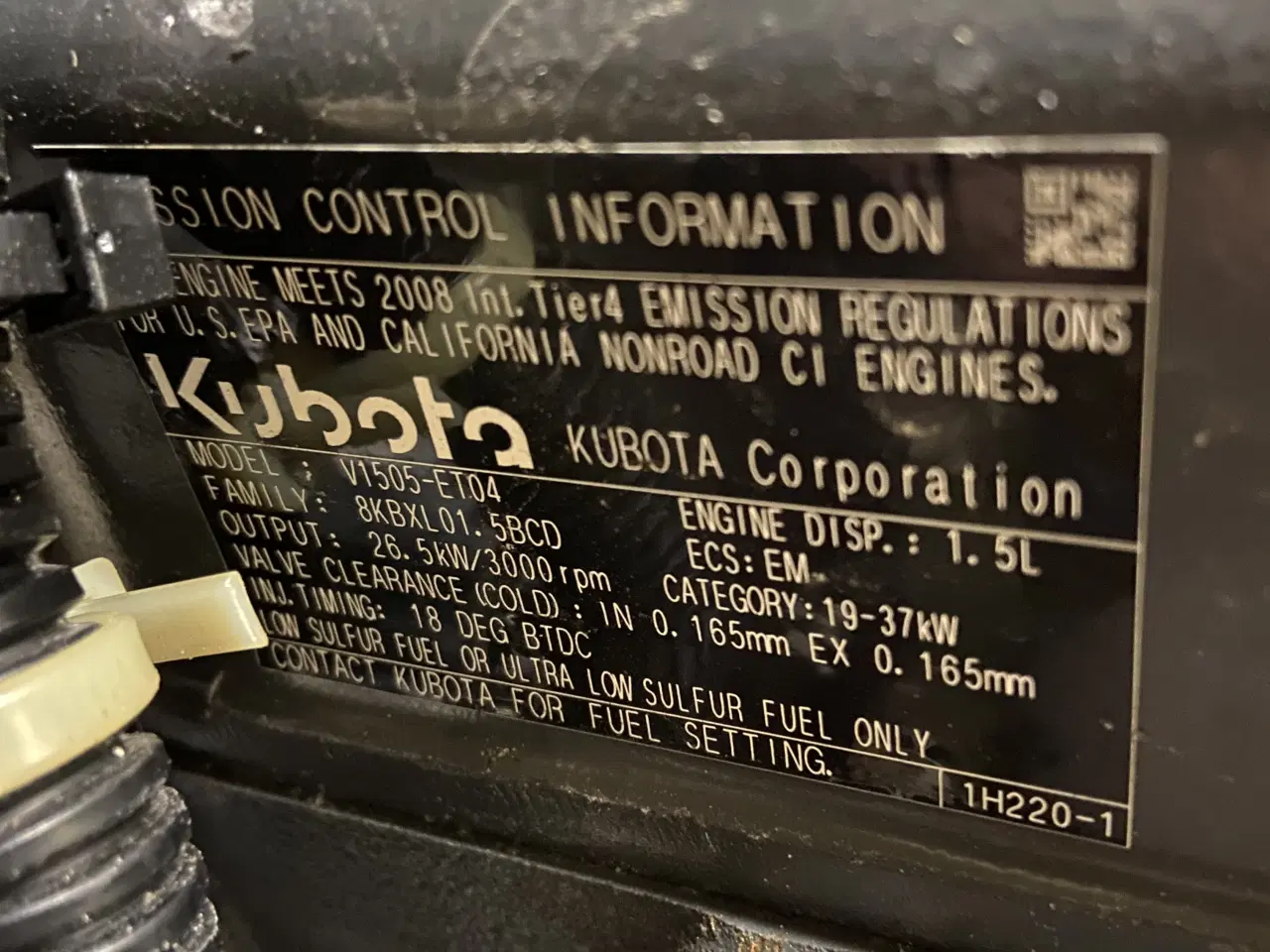 Billede 8 - Kubota motorer (2 stk) V1505 - V1505-T