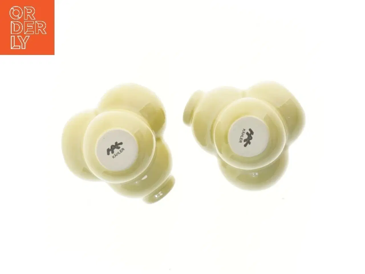 Billede 4 - Kähler vaser/lysesteger/fyrfadsstager. 3 i en fra Kähler (str. Ø 10 cm)