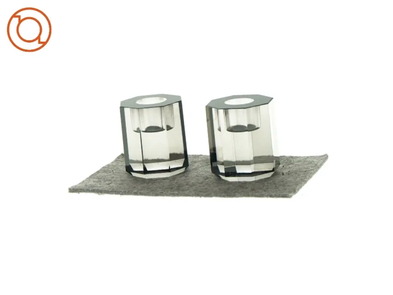 Billede 1 - c’est bon krystal Lysestager 2 stk.  (str. 6 x 6cm)