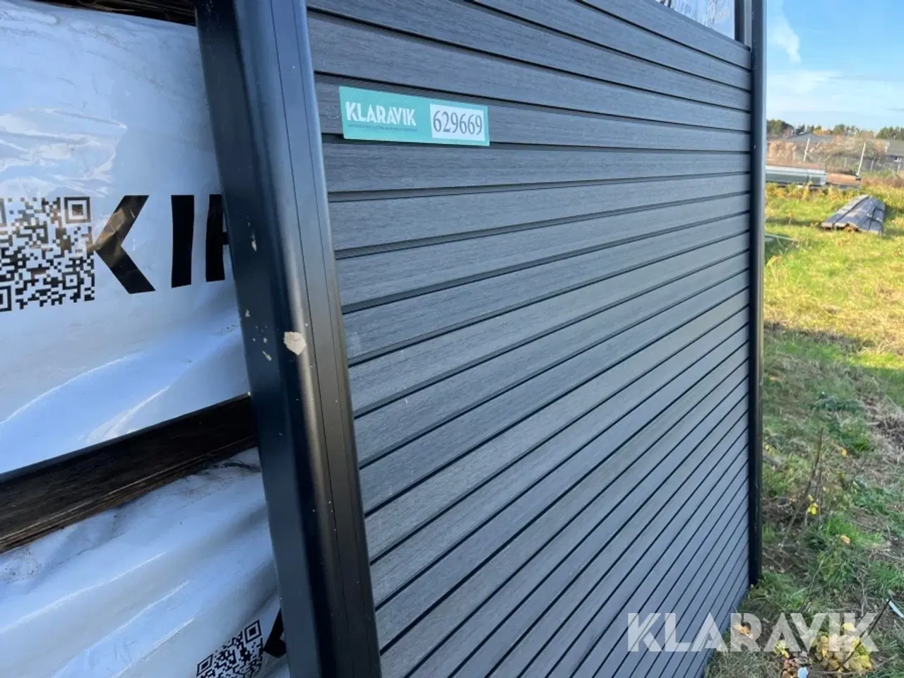 Billede 12 - Komposit hegn Kirkedal Grå/sort 10 fag