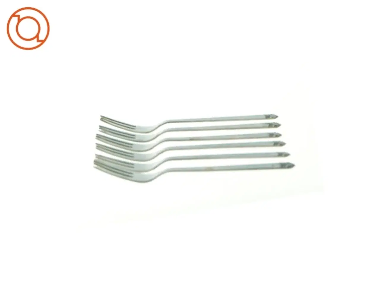 Billede 3 - Kagegafler (6 stk.) fra Ukendt (str. L: 14,5cm)